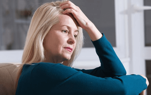 Stressed and anxious woman relaxes with Hypnosis